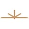 Ekena Millwork Kennewick Timber Gable Bracket, Western Red Cedar, 84"W x 24"H x 1 1/2"D x 3 1/2"F, 7/12 Pitch GBW084X24X0204KEN00SWR - alternate 1